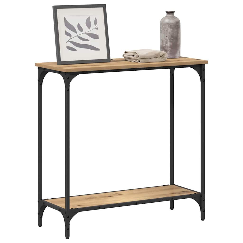 Tavolo consolle rovere artigianale 75 x 30.5 x 75 cm 883520