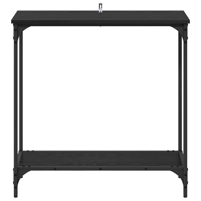 Tavolo consolle Rovere nero 75 x 30.5 x 75 cm Legno multistrato 883521