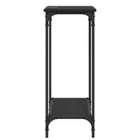Tavolo consolle Rovere nero 75 x 30.5 x 75 cm Legno multistrato 883521