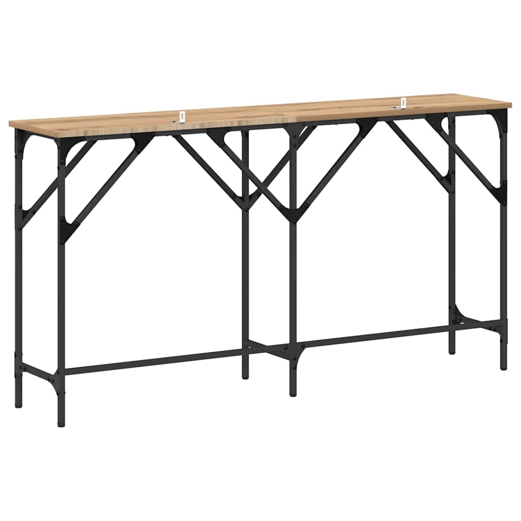 Tavolo consolle rovere artigianale 140 x 29 x 75 cm 883529