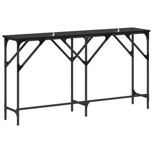 Tavolo consolle Rovere nero 140 x 29 x 75 cm Legno multistrato 883530