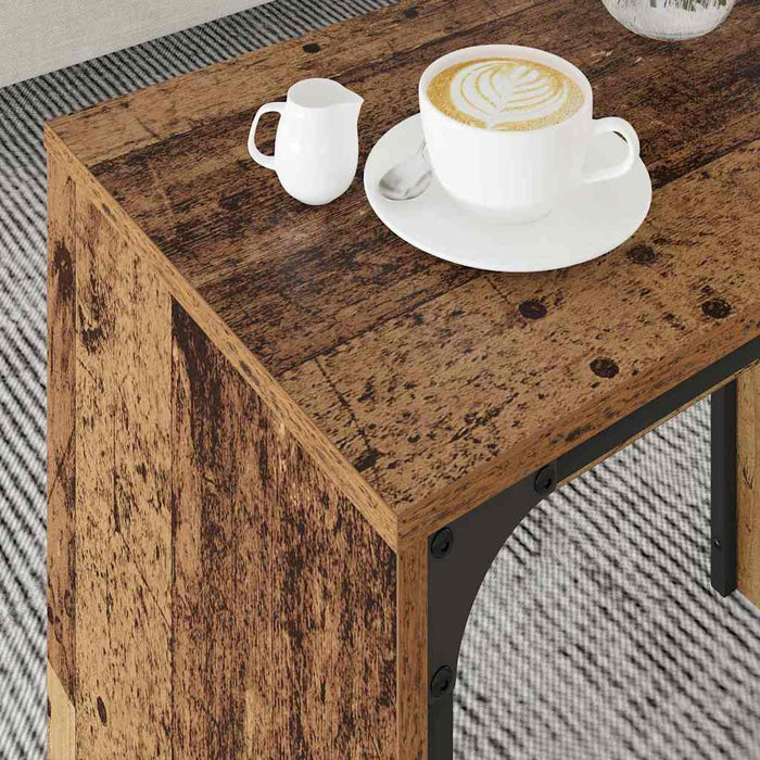 Tavolo da caffè nesting 3 pcs Legno vecchio 60 x 35 x 56 cm 883534