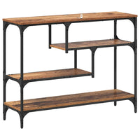 Tavolo consolle con lo scaffale Legno vecchio 100 x 30 x 75 cm 883540