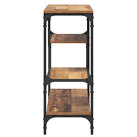 Tavolo consolle con lo scaffale Legno vecchio 100 x 30 x 75 cm 883540