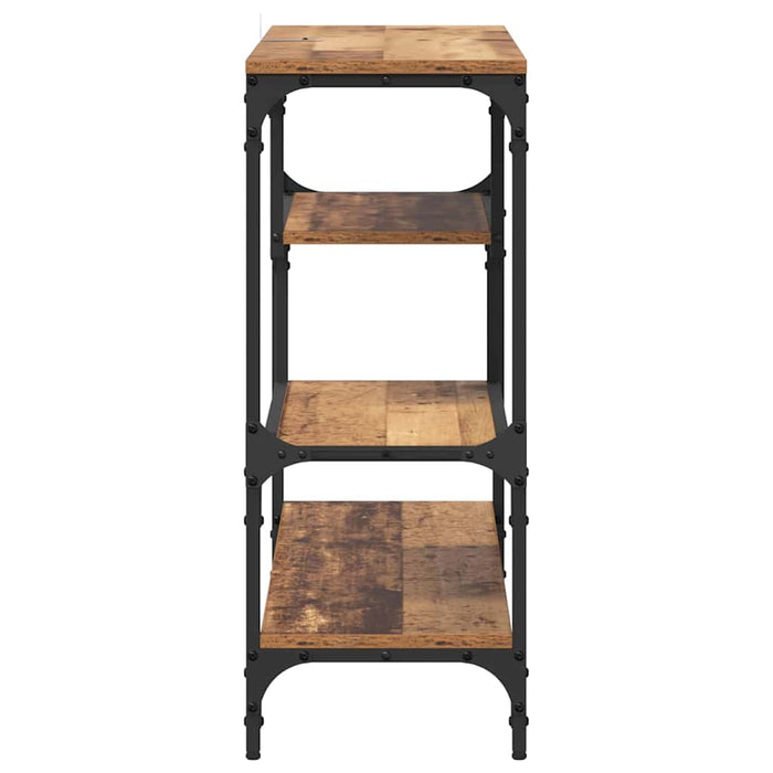 Tavolo consolle con lo scaffale Legno vecchio 100 x 30 x 75 cm 883540