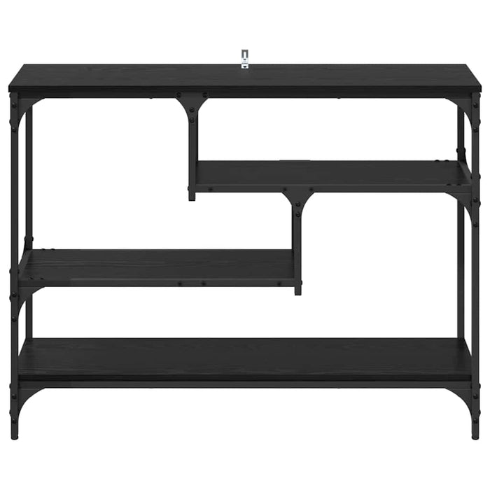 Tavolo consolle Rovere nero 100 x 30 x 75 cm Legno multistrato 883542