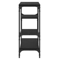 Tavolo consolle Rovere nero 100 x 30 x 75 cm Legno multistrato 883542