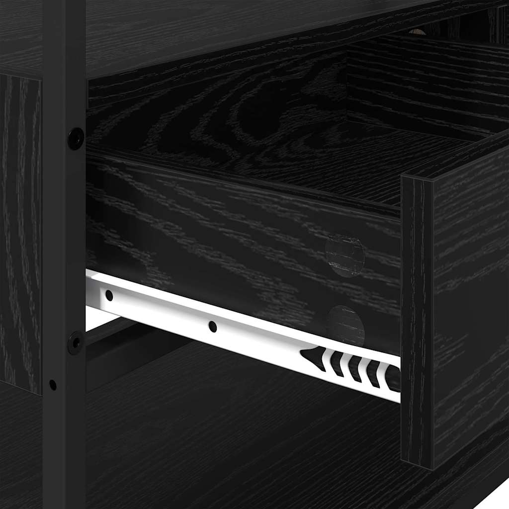 Guardaroba Rovere nero 89 x 39 x 184.5 cm Legno multistrato 883549