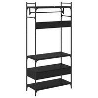 Guardaroba Rovere nero 89 x 39 x 184.5 cm Legno multistrato 883549