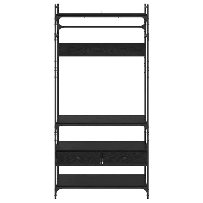 Guardaroba Rovere nero 89 x 39 x 184.5 cm Legno multistrato 883549