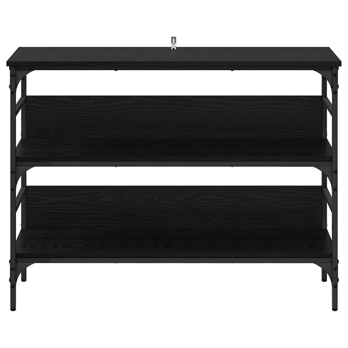Tavolo consolle Rovere nero 100 x 32 x 75 cm Legno multistrato 883555
