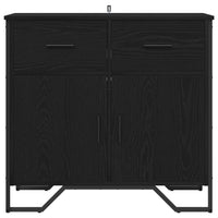 Credenza con Cassetto-Buffet-Armadio da cucina Rovere Nero 79,5 x 35,5 x 74,5 cm