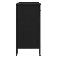Credenza con Cassetto-Buffet-Armadio da cucina Rovere Nero 79,5 x 35,5 x 74,5 cm