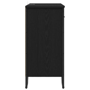 Credenza con Cassetto-Buffet-Armadio da cucina Rovere Nero 79,5 x 35,5 x 74,5 cm