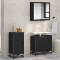 Credenza Rovere nero 35 x 35.5 x 76 cm Legno multistrato 883580