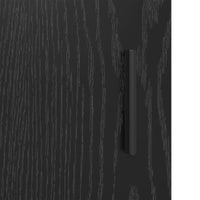 Mobile da Bagno con porta Rovere nero 35 x 37.5 x 100 cm 883593