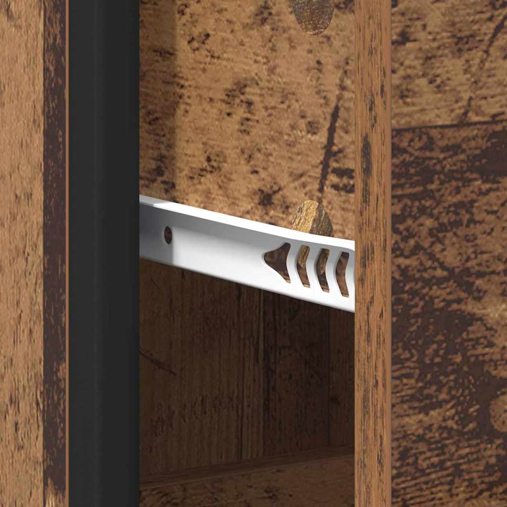 Mobile da Bagno con cassetto Legno vecchio 35 x 37.5 x 166 cm 883598