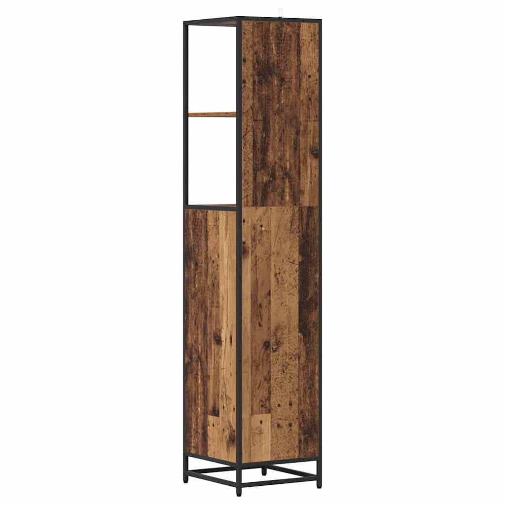 Mobile da Bagno con cassetto Legno vecchio 35 x 37.5 x 166 cm 883598