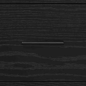 Mobile da Bagno con cassetto Rovere nero 35 x 37.5 x 166 cm 883600