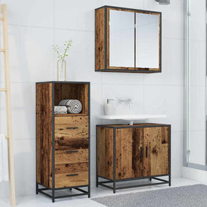 Mobile da Bagno con cassetto Legno vecchio 35 x 37.5 x 100 cm 883605