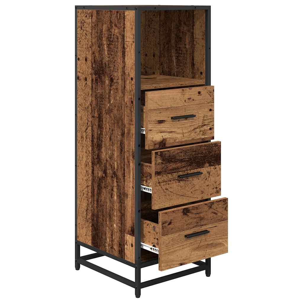 Mobile da Bagno con cassetto Legno vecchio 35 x 37.5 x 100 cm 883605