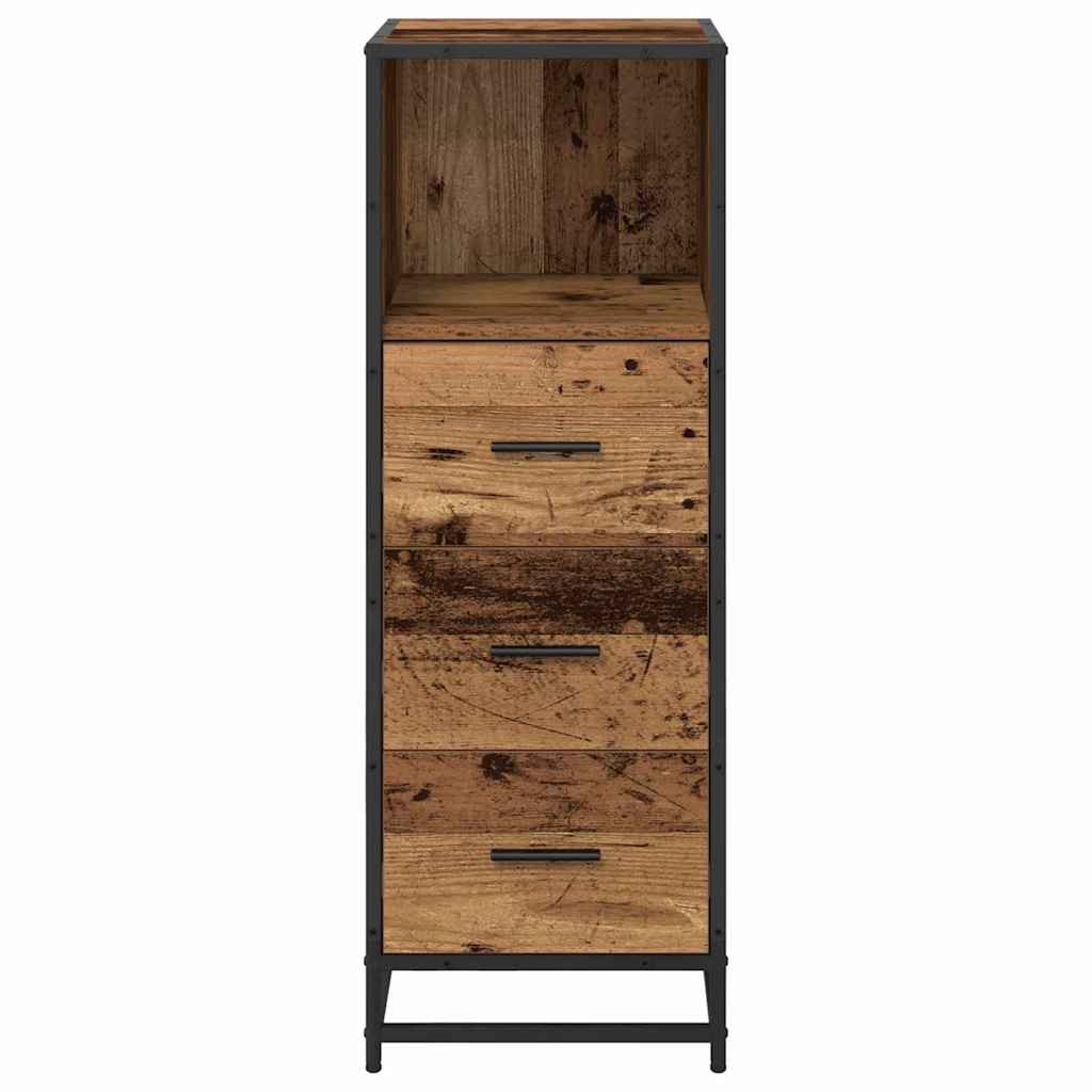 Mobile da Bagno con cassetto Legno vecchio 35 x 37.5 x 100 cm 883605