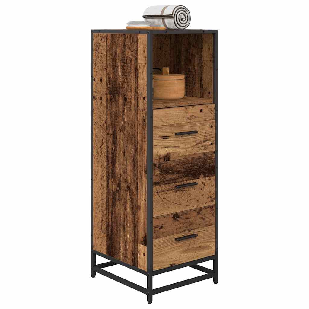 Mobile da Bagno con cassetto Legno vecchio 35 x 37.5 x 100 cm 883605