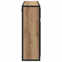 Mobiletto per specchio da bagno con porta rovere artigianale 883609