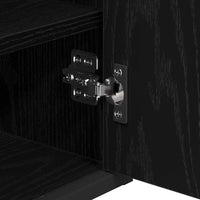 Mobiletto per specchio da bagno Rovere nero 65 x 20 x 60 cm 883610