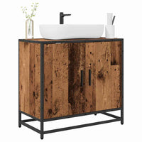 Armadio per Lavabo da Bagno-Armadietto da bagno-Mobiletto da bagno Legno vecchio 65 x 33 x 60 cm
