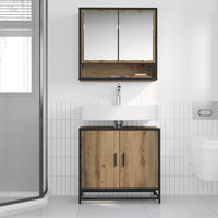 Armadio per Lavabo da Bagno rovere artigianale 65 x 33 x 60 cm 883615
