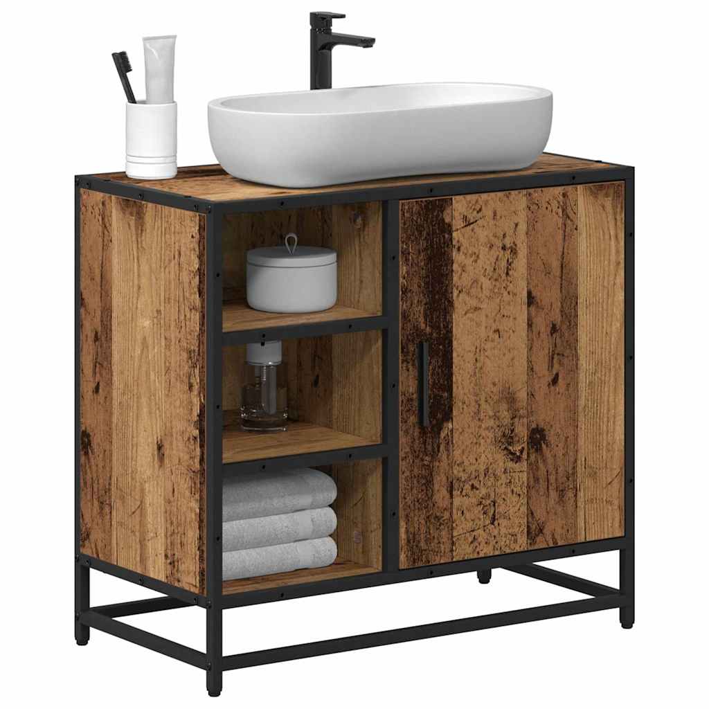 Armadio per Lavabo da Bagno Legno vecchio 65 x 33 x 60 cm 883634