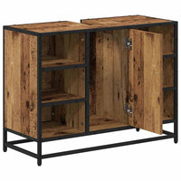 Armadio per Lavabo da Bagno Legno vecchio 80 x 33 x 60 cm 883637