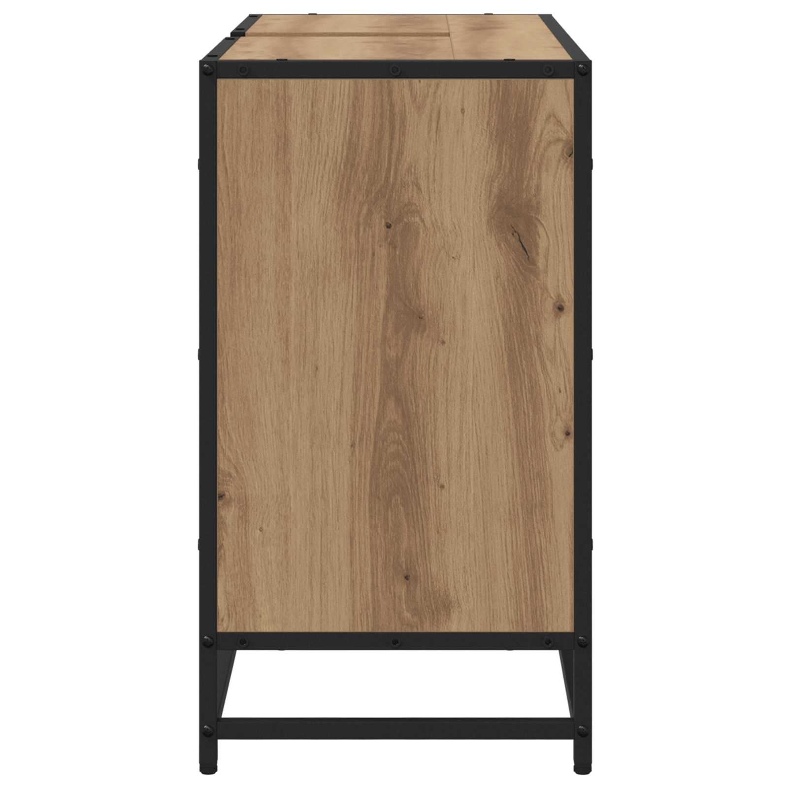 Mobile da Bagno con porta Rovere artigianale 80 x 33 x 60 cm 883638