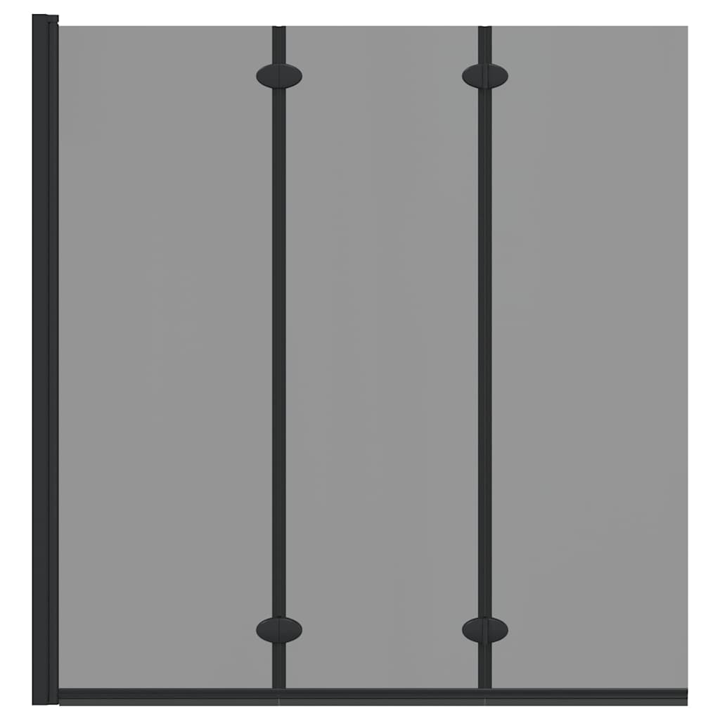 Involucro Doccia Nero 130 x 138 cm Vetro ESG e Alluminio 42018543