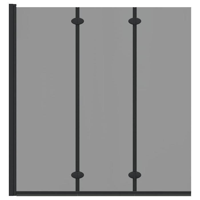 Involucro Doccia Nero 130 x 138 cm Vetro ESG e Alluminio 42018543