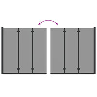 Involucro Doccia Nero 130 x 138 cm Vetro ESG e Alluminio 42018543
