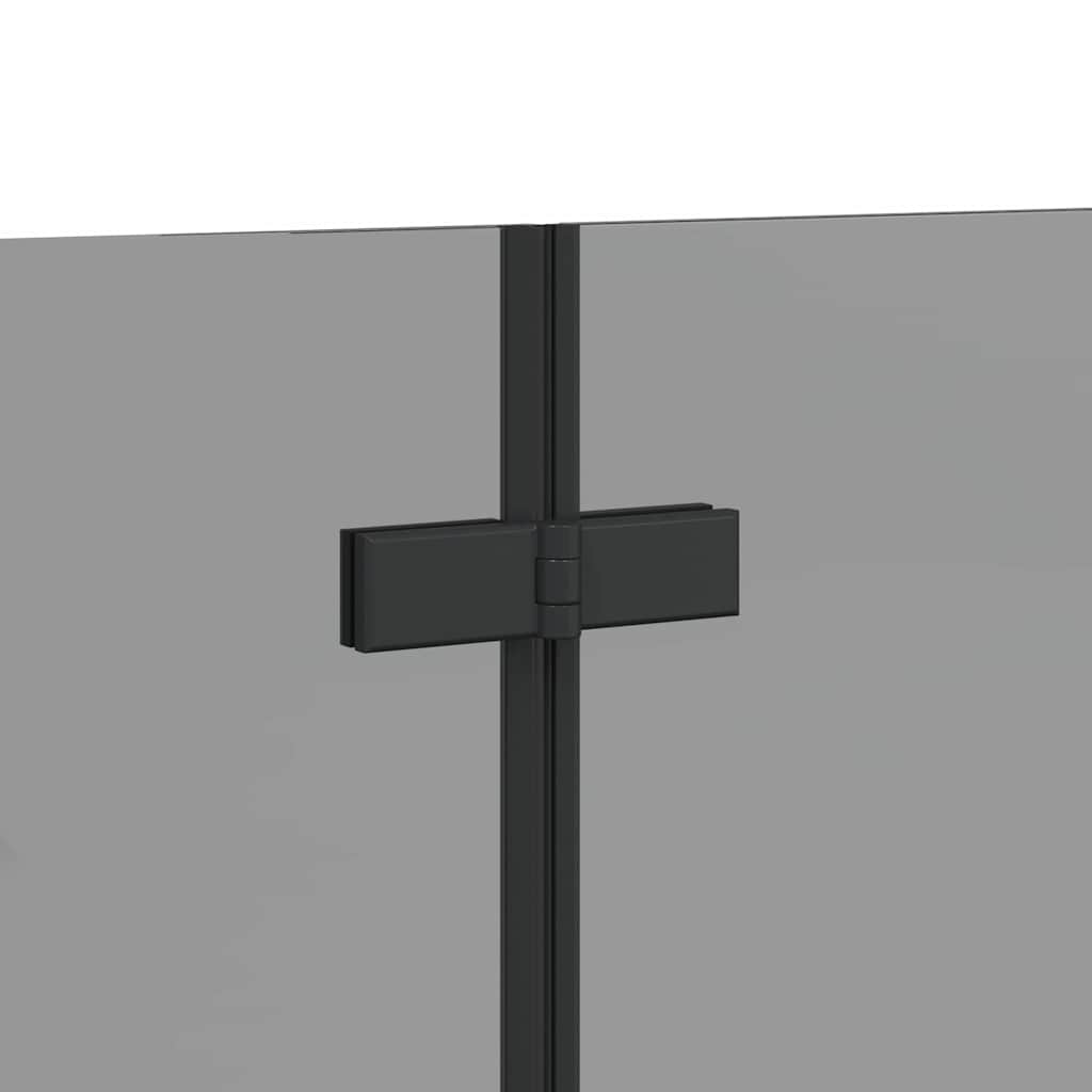 Involucro Doccia Nero 120 x 68 x 130 cm Vetro ESG e Alluminio 42018549