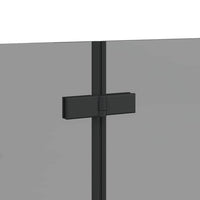 Involucro Doccia Nero 120 x 68 x 130 cm Vetro ESG e Alluminio 42018549