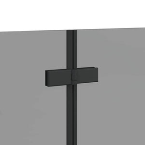 Involucro Doccia Nero 120 x 68 x 130 cm Vetro ESG e Alluminio 42018549