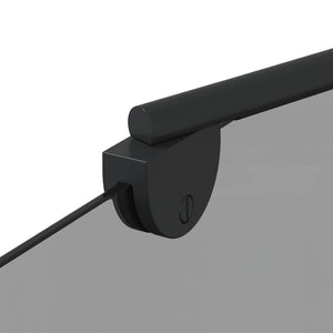 Involucro Doccia Nero 120 x 68 x 130 cm Vetro ESG e Alluminio 42018549