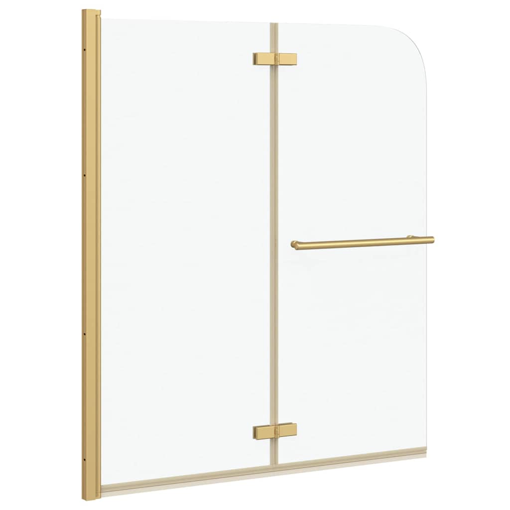 Involucro Doccia Oro 120 x 140 cm Vetro ESG e Alluminio 42018539