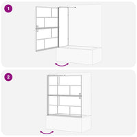 Schermo per Bagno e Doccia 116 x 67 x 129.5 cm 42018558
