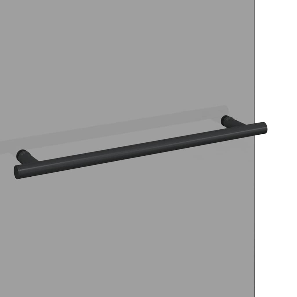 Involucro Doccia Nero 95 x 140 cm Vetro ESG e Alluminio 42018546