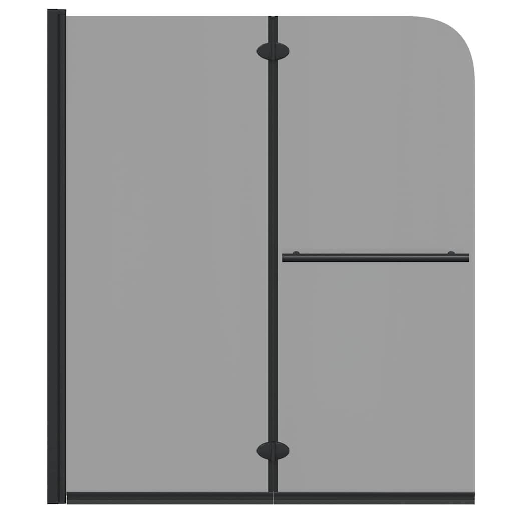 Involucro Doccia Nero 95 x 140 cm Vetro ESG e Alluminio 42018546