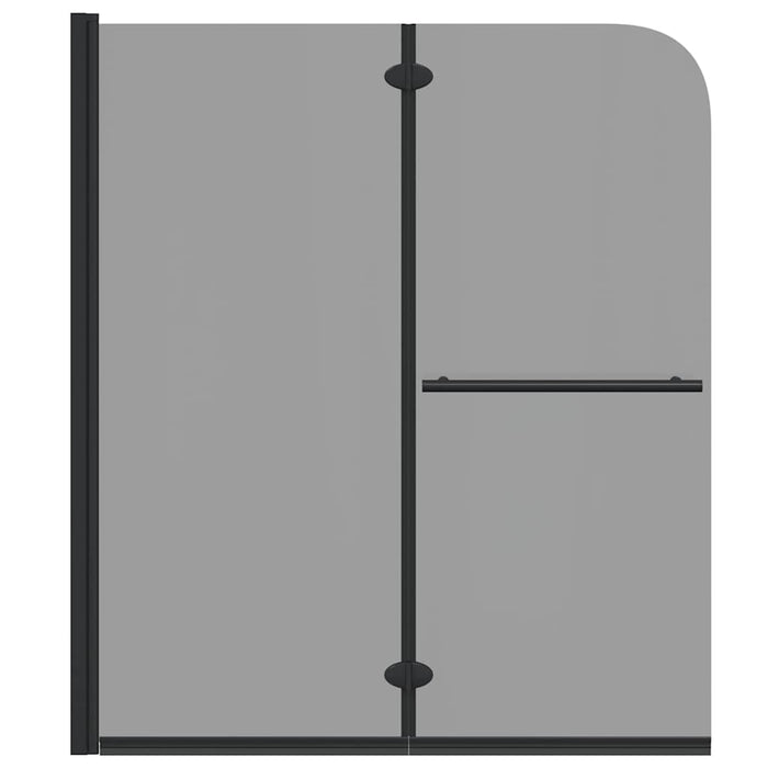 Involucro Doccia Nero 95 x 140 cm Vetro ESG e Alluminio 42018546