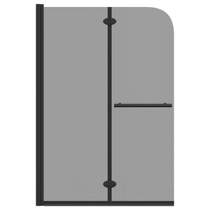 Involucro Doccia Nero 120 x 140 cm Vetro ESG e Alluminio 42018545