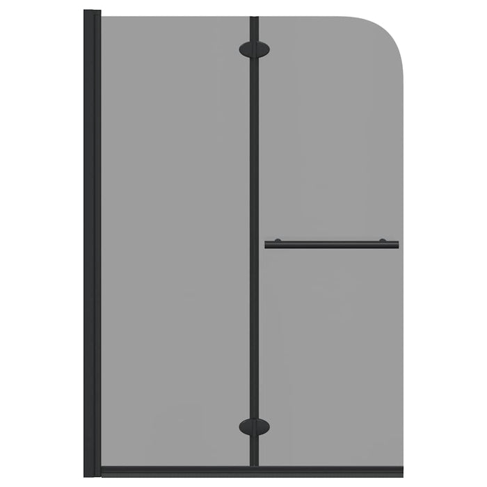 Involucro Doccia Nero 120 x 140 cm Vetro ESG e Alluminio 42018545