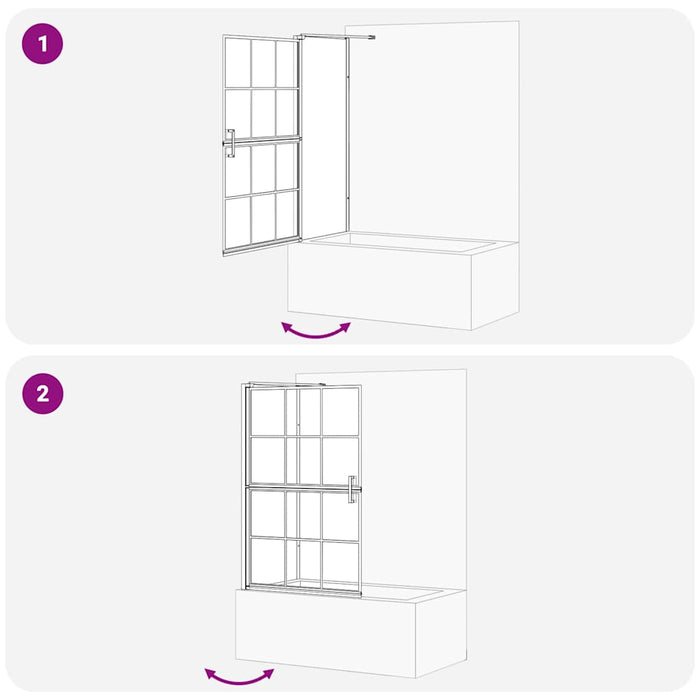 Schermo per Bagno e Doccia 80 x 67 x 129.5 cm 42018553
