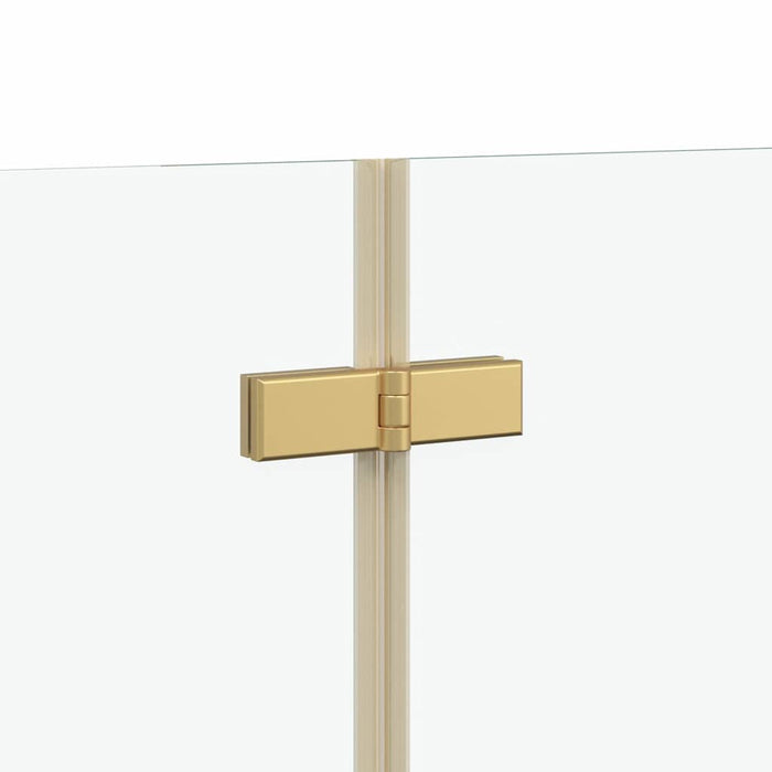 Involucro Doccia Oro 130 x 138 cm Vetro ESG e Alluminio 42018541